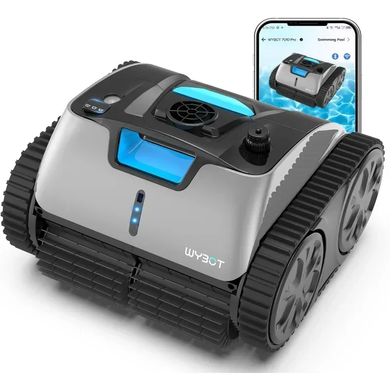 WYBOT C1 Pro Robotic Pool Cleaner Wall Climbing Suction Power Intelligent Route Planning Pool Vacuum  Inground Pools  Vacuum