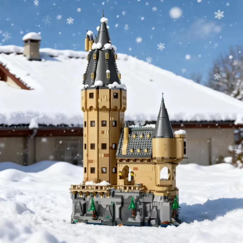 

New street View series 2135 pieces of school castle model building assembly block magic copy toy adult Christmas gift