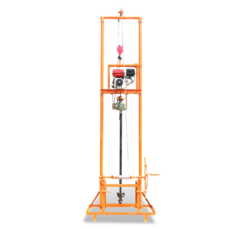 Efficiente leggero manuale micro portatile personalizzato dell'energia della benzina del pozzo dell'impianto di perforazione del pozzo dell'acqua 80m