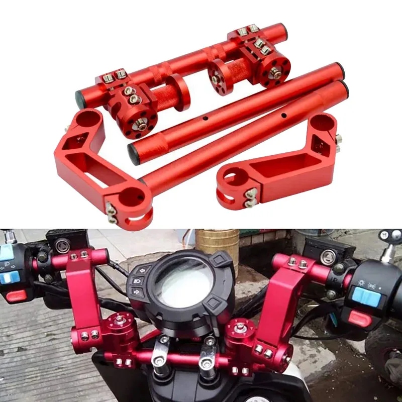 

Motorcycle Adjustable 22mm Steering Handlebar 7/8" Removable Handle Bar System 125cc Pit Bike Dirt Bike Motobike Scooter