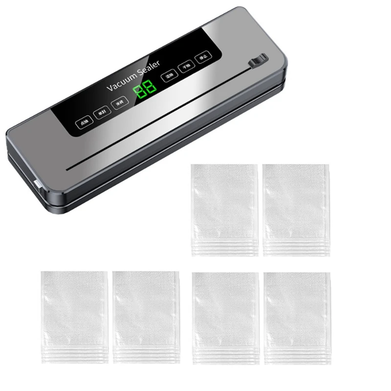 Food Saver Vacuum Sealer Machine  With Cutter Can Vacuum Sealer For Dry Wet Food Storage 30 Pcs Bags Included US Plug