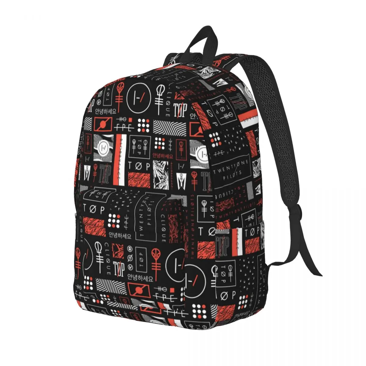 مخصص جديد T-Twentys One P-Pilots Group حقائب ظهر من القماش للنساء الرجال كلية مدرسة طالب الكتب يناسب حقائب الكمبيوتر المحمول 15 بوصة