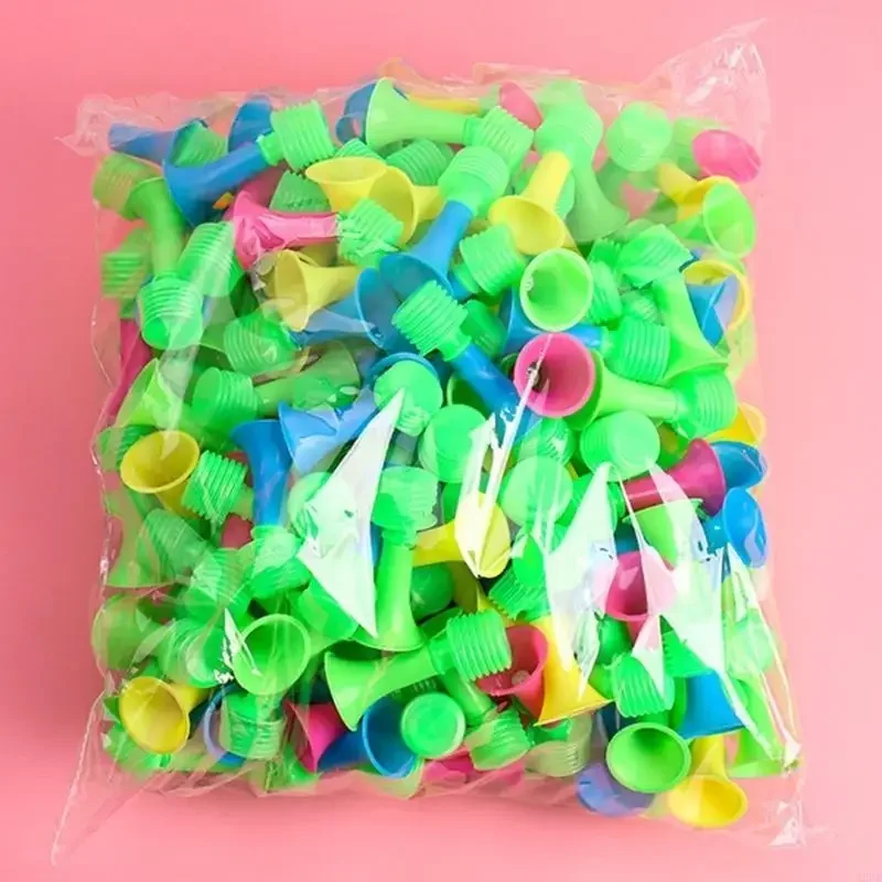 Plastic Party Blowers Noise Makers Mini Push Trumpet Noise Maker Early Educational Toy Gifts for Kids Boys and Girls 15UB