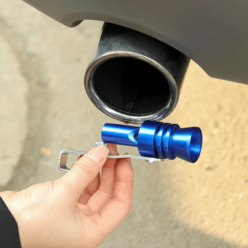 Car Exhaust Pipe Oversized Roar Maker Vehicle Tunning Refit Turbo Sound Muffler Whistle Sounder for Automotives Motorcycle