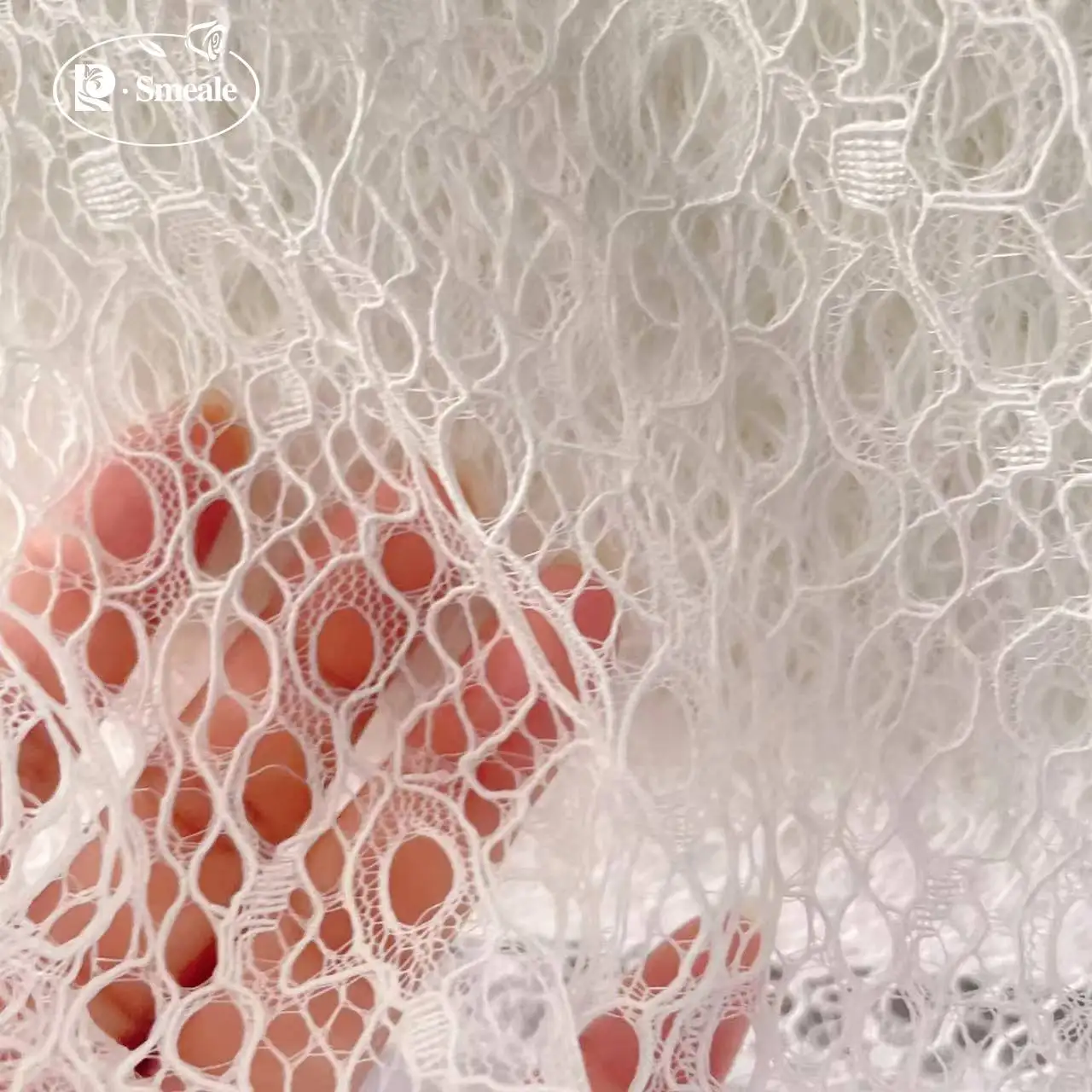 Border Line Großer hohler weicher Mesh-Brautspitzenstoff, Hochzeitskleidstoff, Kleidung Hilfsmaterialien, DIY-Nähzubehör – Detail 4