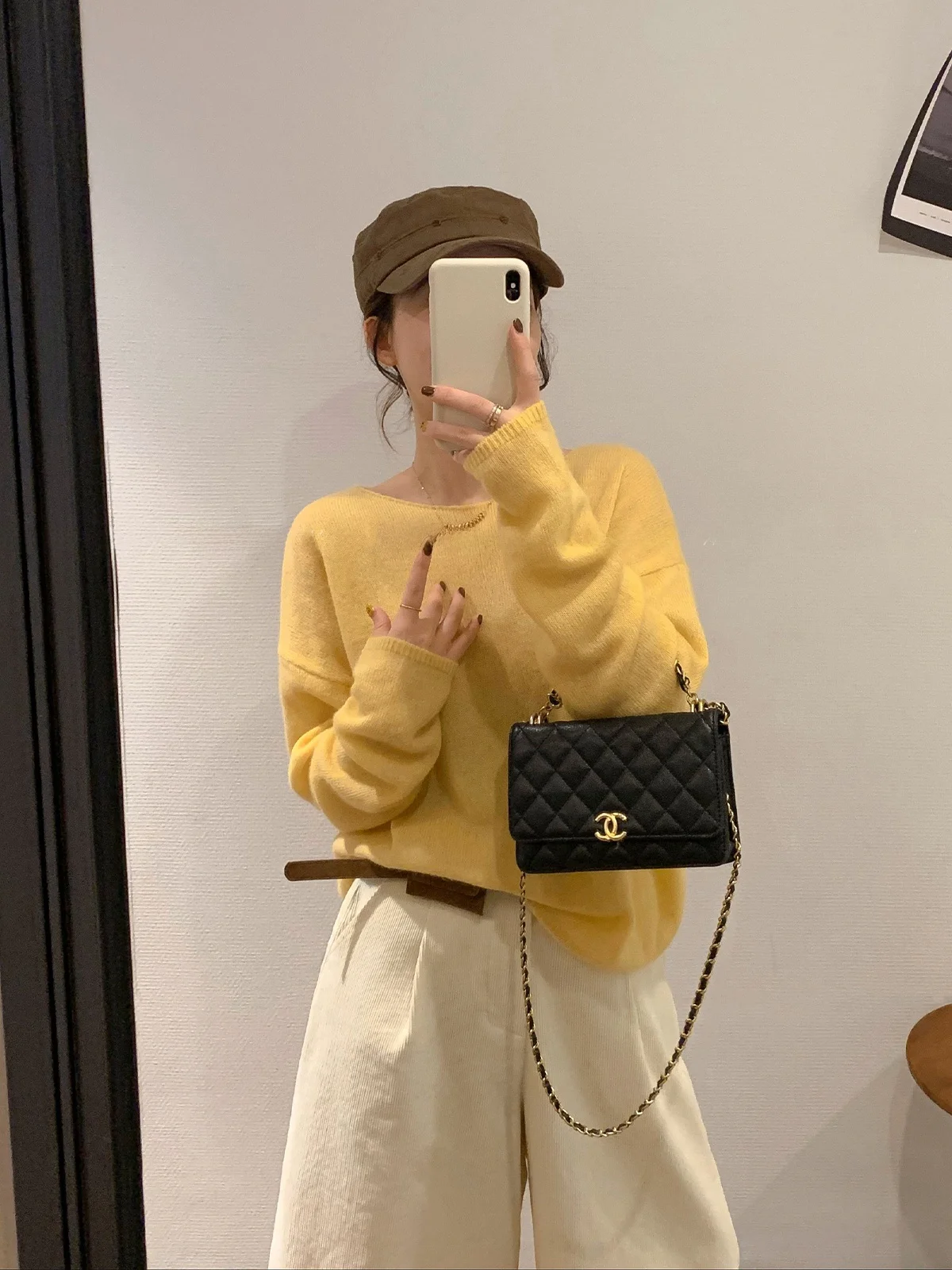 

Женский длинный свек Love Devil Fi, круглый вязаный шерстяной топ, свободный крой, повседневный рукав, осень-зима, новое поступление, цельный предмет