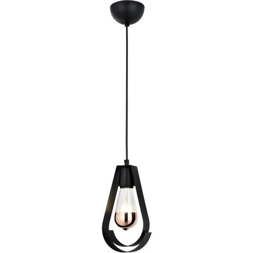 

Holliday Lighting Elias 16251 Black-Cream Single Chandelier