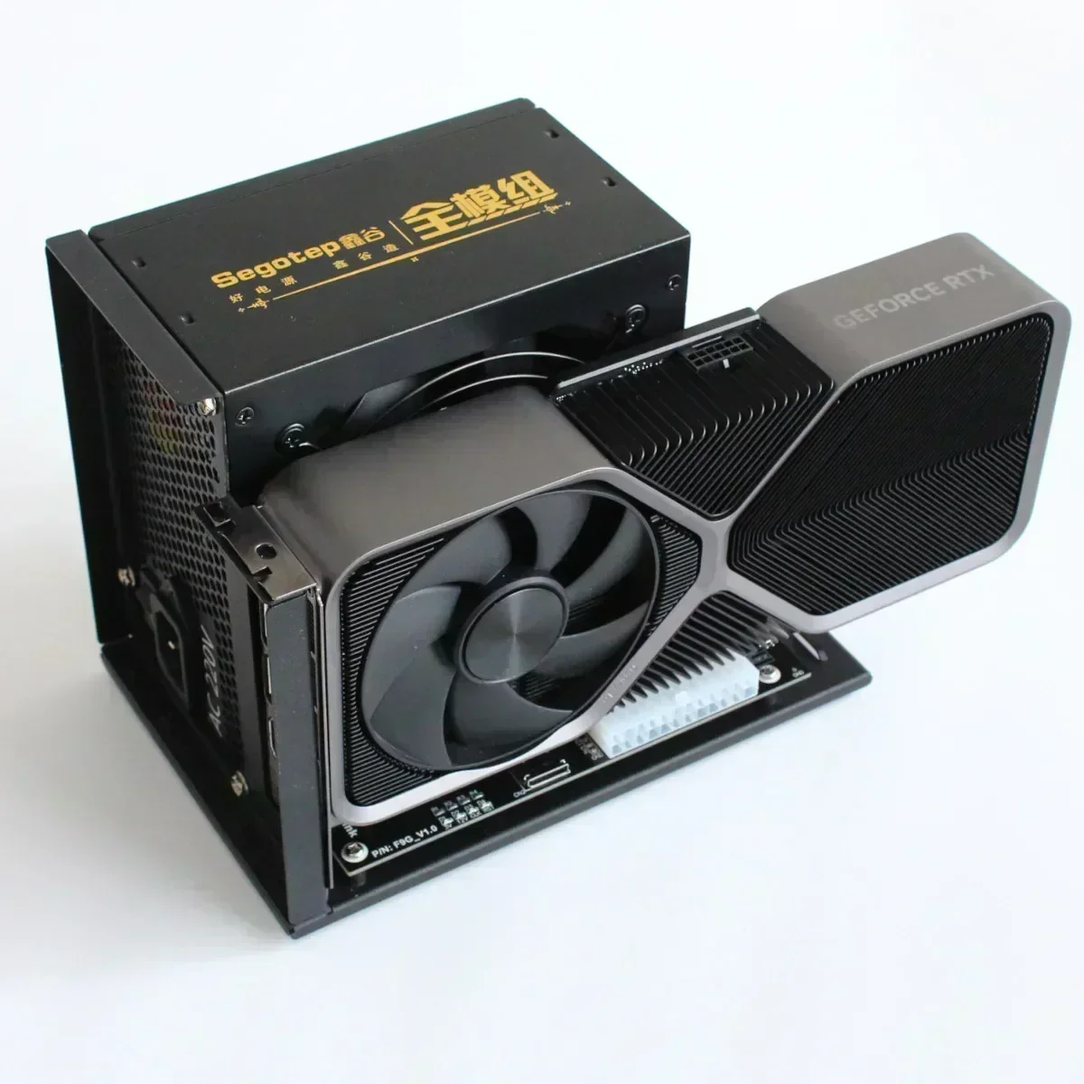 Imagem -02 - Adt-link 2024 Novo F9g Oculink Sff8611 para Pcie 4.0x16 Gpu Dock Adaptador Egpu para Nuc Itx Stx Notebook Atx pc Gen4 Ffc Velocidade Total