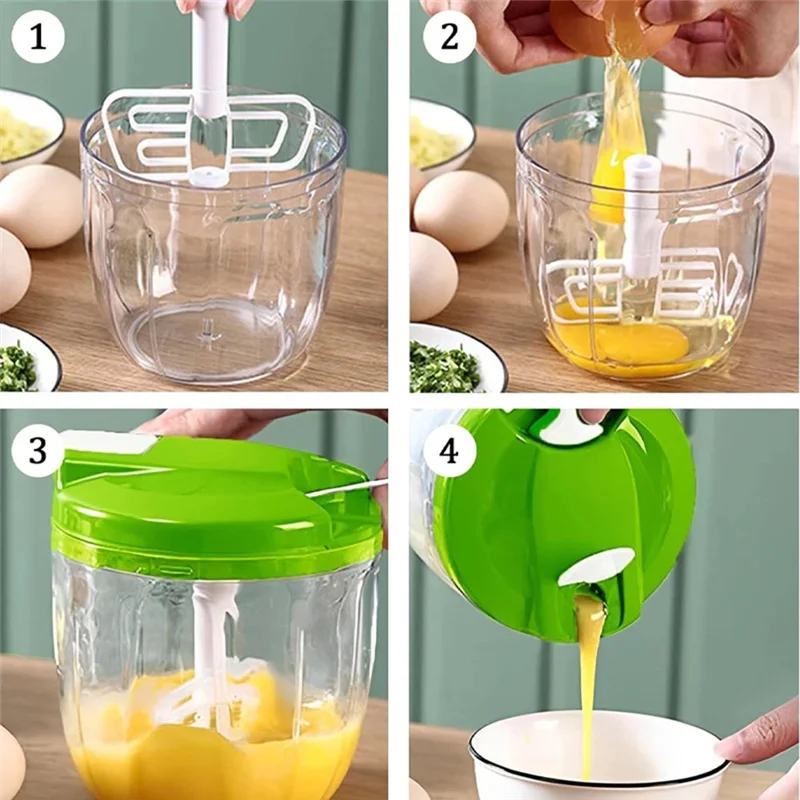Picture 3: Manual Food Processor Vegetable Choppers Portable Hand Pull String Garlic Mincer Onion Cutter