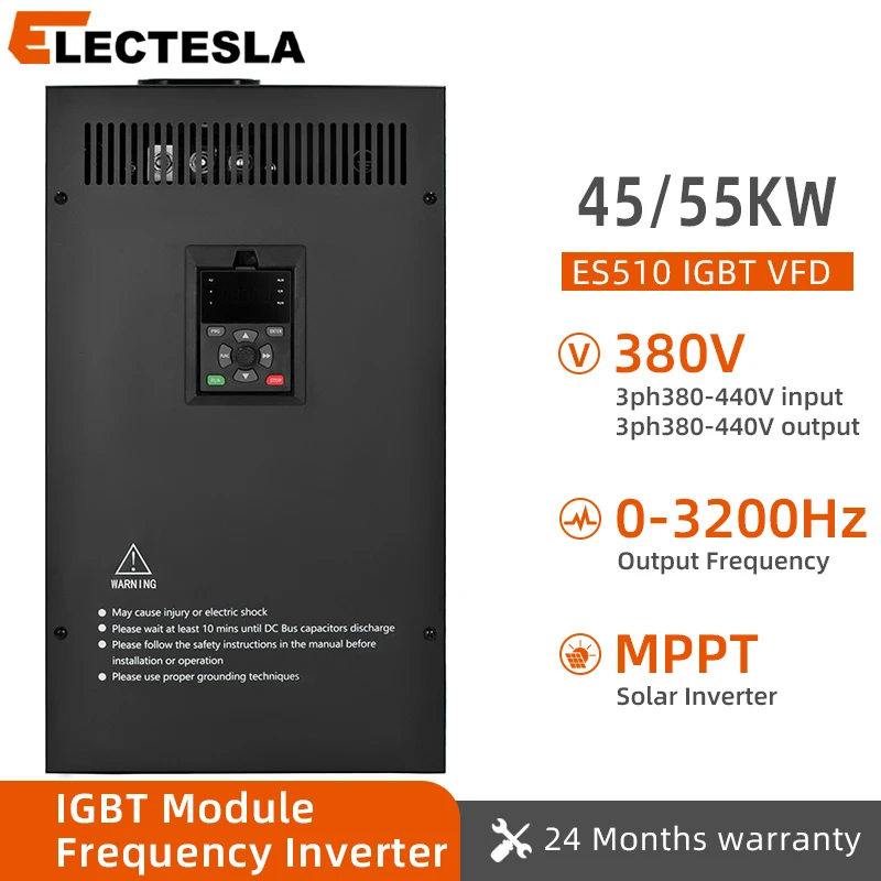 

AC Drive 45KW 55KW 380V Frequency Converter 3 Phase Frequency Inverter For Submersible pump Motor Speed Controller