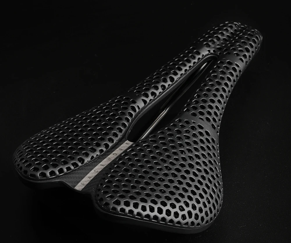 RACEWORK 3D-gedruckter Fahrradsattel mit kurzer Nase, 250 x 150 mm, für Rennrad, MTB, Kies, Fahrradsitz, Teile, ultraleichter, atmungsaktiver Fahrradsattel – Detail 13