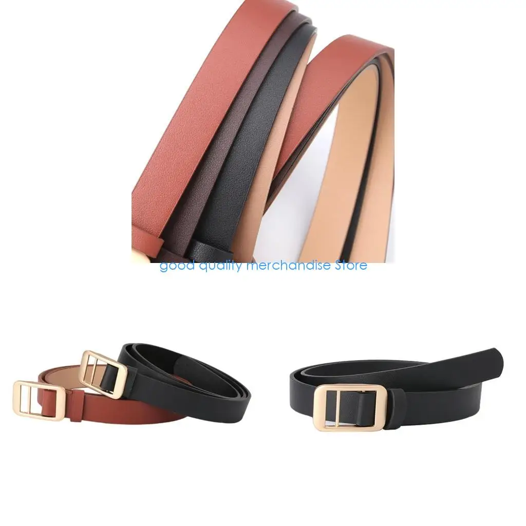 

Y5JD современный ремень из искусственной кожи для женщин с регулируемой застежкой золотого тона для любого случая