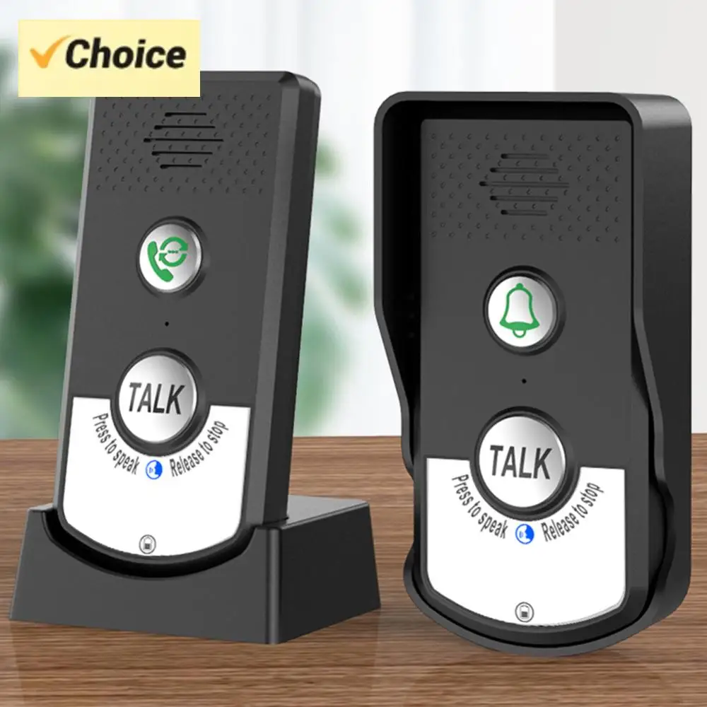 

Беспроводной голосовой домофон, двустороннее аудио, голосовой передатчик и приемник, система дверного звонка для дома, больницы, отеля, дверной звонок