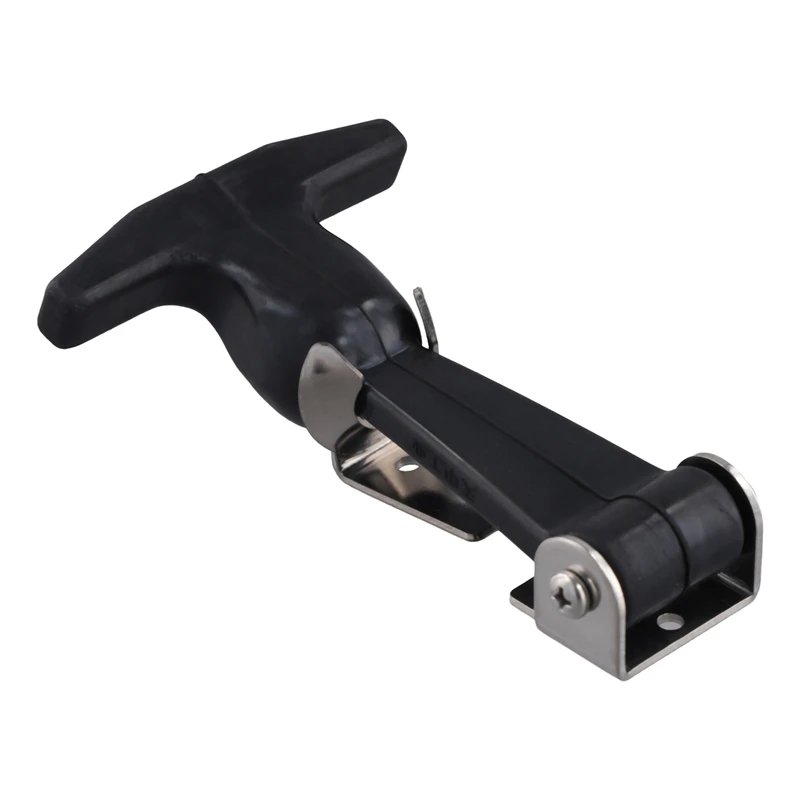 HOT! Elastic Buckle Flexible T-Handle Hasp Flexible Draw Latches Handle Hasp Brackets Tool Box Clip