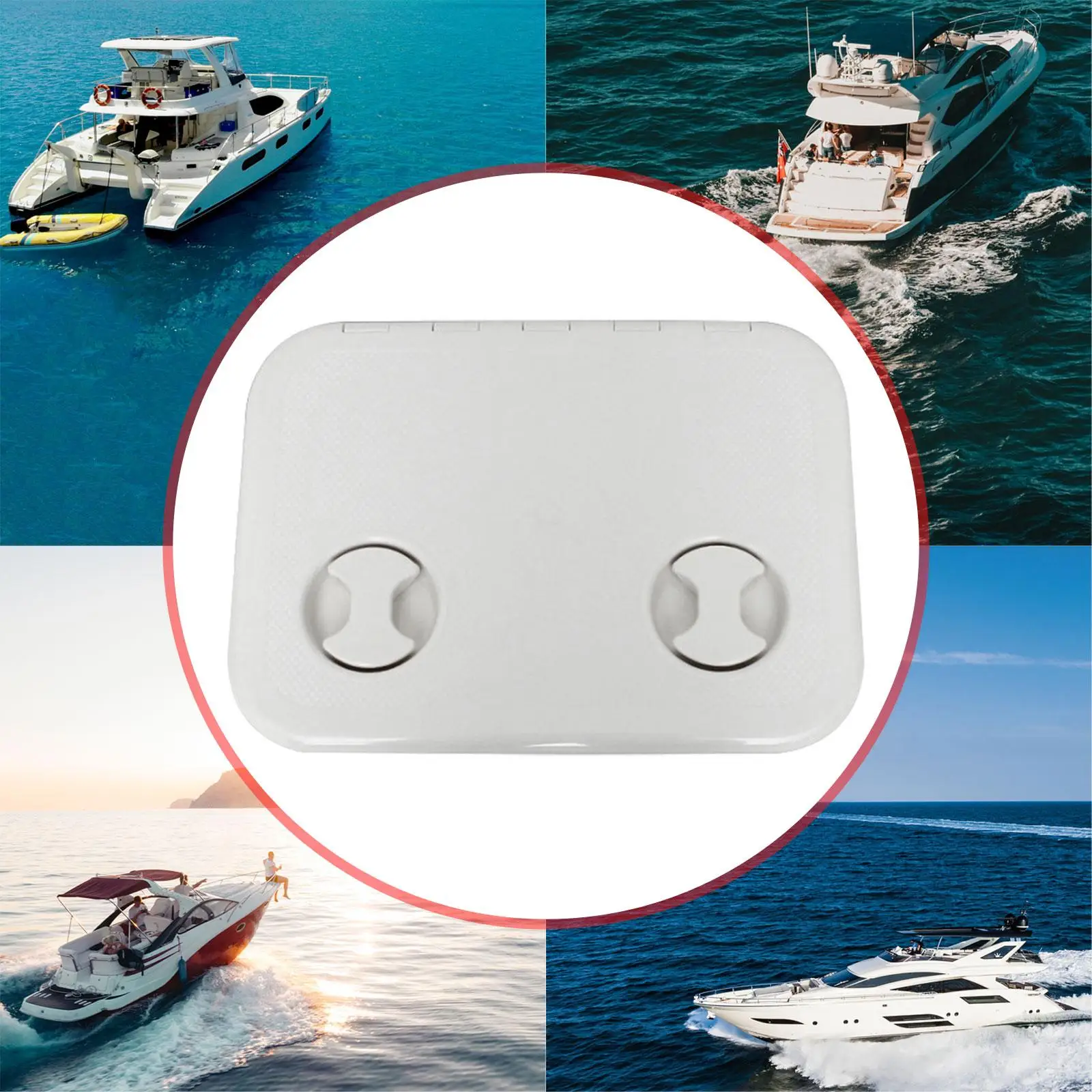 

Boat Deck Inspection Hatch Lid Easily Install for Marine Yachts Boats Hatch Inspection Cover 27.5cmx37.5cm Boat Access Hatch