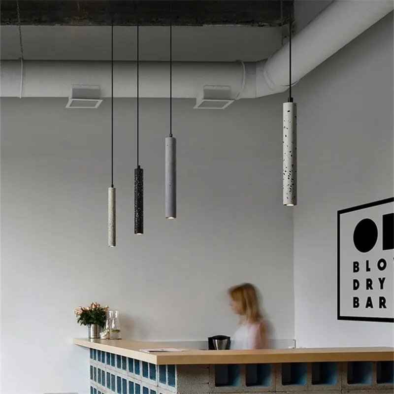 Ajustável LED Bedside Pendant Lamp, Industrial Bar Tube Spotlight, Small Hang Iluminação, Spotlight Colorido, Sala de jantar e quarto