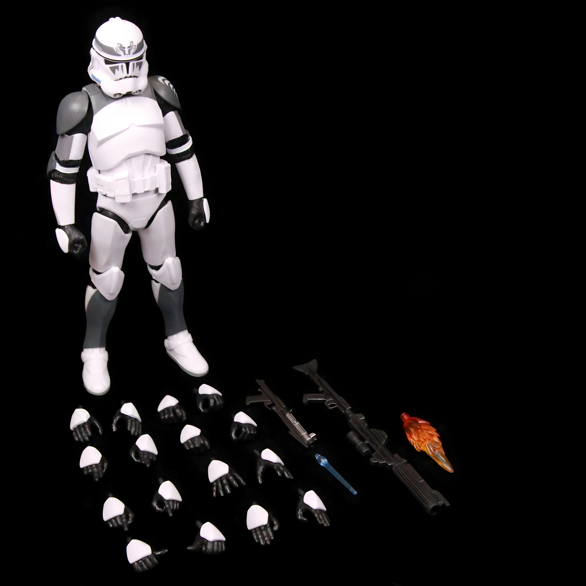 New Body(JOV3.0) - Star Wars 104th Trooper Wolf Pack Boost Sinker Comet Kamino ARC Trooper Grey Team 6" Action Figure Clone Toys image 3