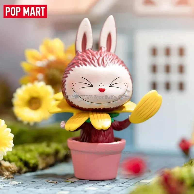 POPMART LABUBU The Monsters Flower Elves Series Mystery Box Cute Anime Figure Trendy Toy Model Desktop Ornaments Birthday Gifts