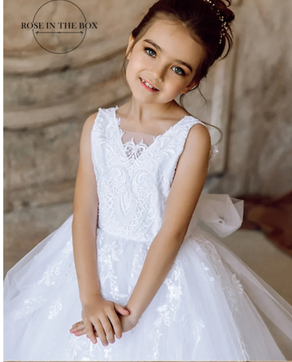 

Flower Girls Dress for Wedding With Jacket Kids Ball Gown Party Pageant Gowns Litter Baby Birthday Dress