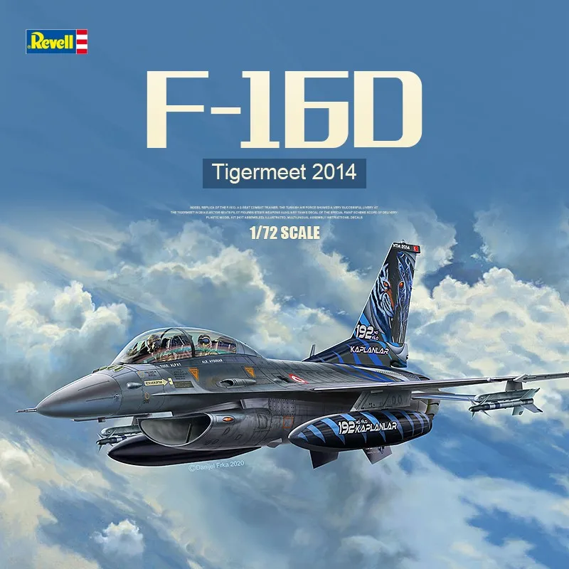 Revell 03844 1/72 Scale Model F-16D Tigermeet 2014 Fighter Assembly Model Building Kits For Adults Hobby Collection