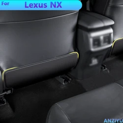 Car Seat Anti Kick Mat For Lexus NX 2014 2015 2016 2017-2025 Car Seat Backs Protector Pad Microfiber Leather Protection Cover