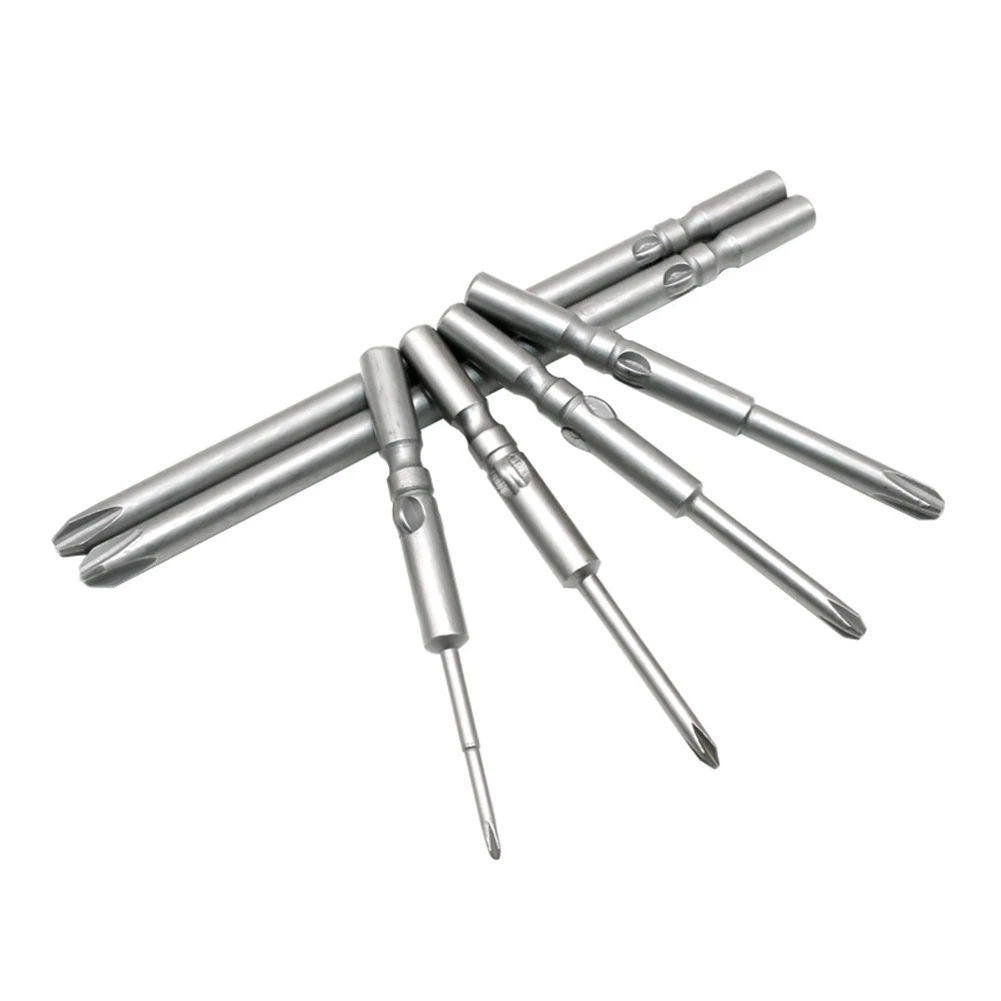 Round Shank Electric Cross Screwdriver Bit Electric Screwdriver Mm Round Shank Magnetic Design Multiple Options