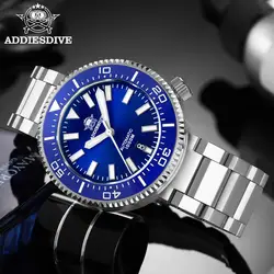 ADDIESDIVE Men's Luxury Watch 100Bar Waterproof C3 super luminous Sapphire Glass reloj hombre Automatic Mechanical Watches