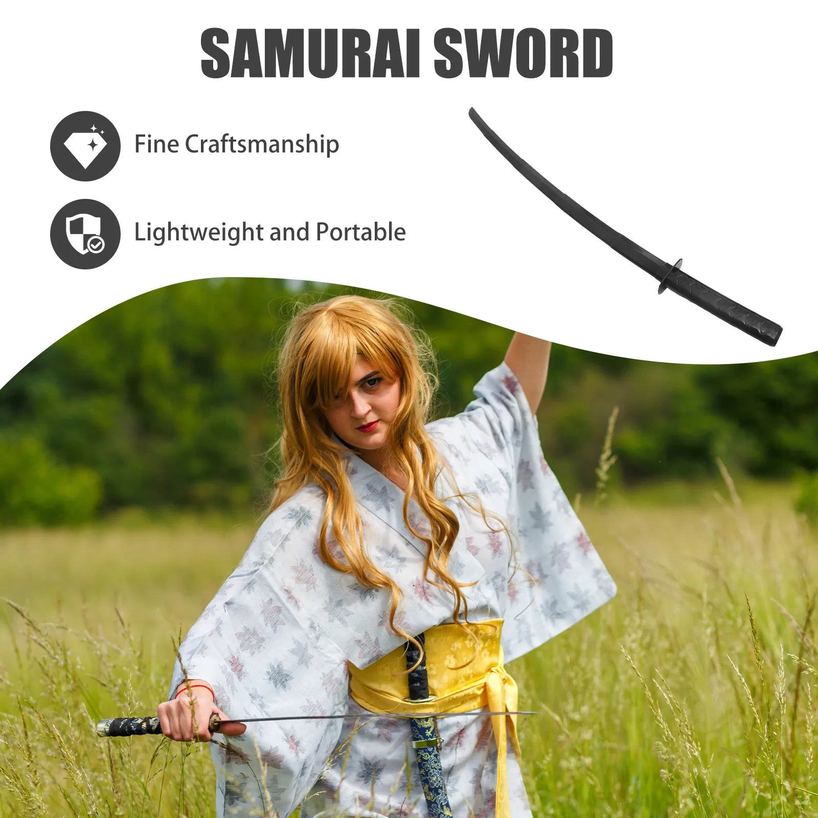 Retractable Plastic Sword for Kids – Lightweight Toy for Birthday Parties, Outdoor Play, Cosplay & Training