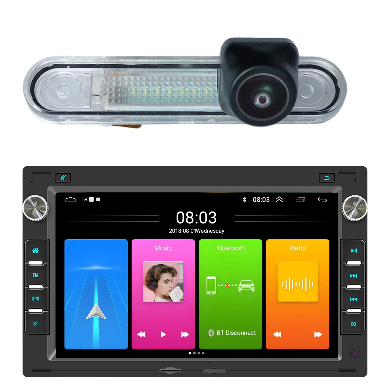 Android Auto Car radio Carpaly GPS Navigation HD Reverse camera For Mercedes-Benz C E-Klasse S202 W202 C36 C43 W124 A124 E36 E60