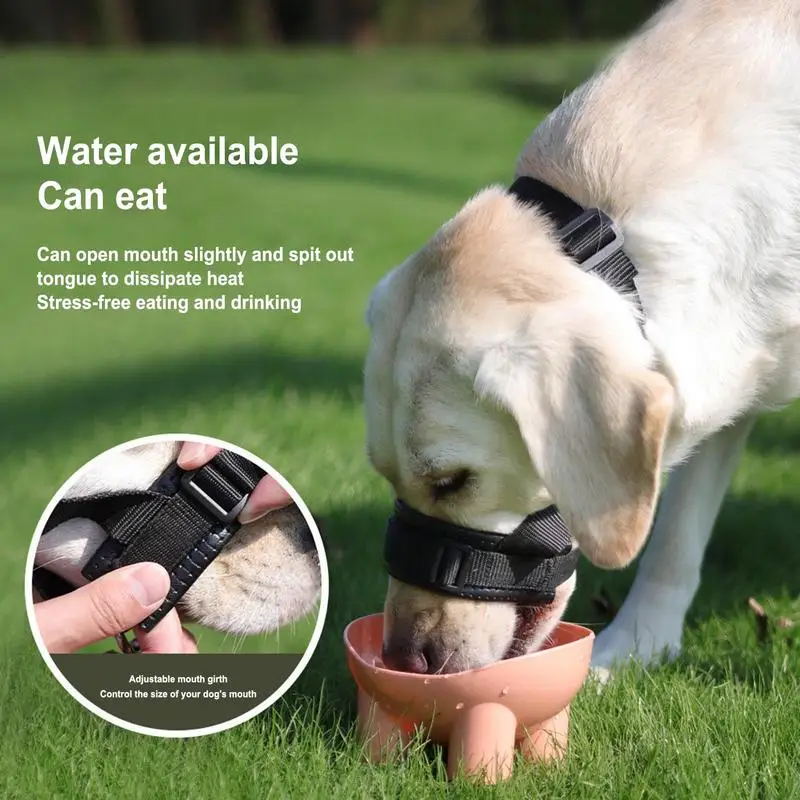 Soft Muzzle Thickened Adjustable Dog Mouth Guard Large Dog Muzzle Anti Barking Muzzle For Dogs Pet Supplies Prevent Biting