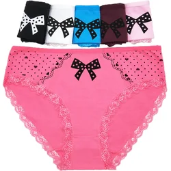 Cotton Panties Female Underpants Sexy Panties for Women Briefs Underwear Plus Size Bragas Mujer Pantys Lingerie Femme 6 Pcs/lot