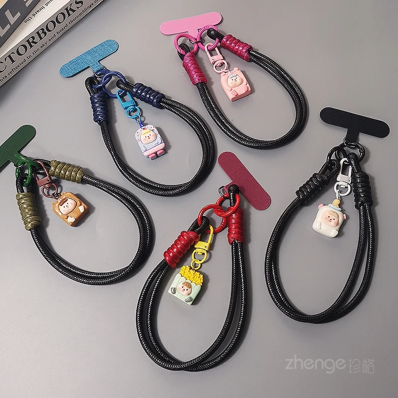 Handy-Lanyard, Handgelenk, kurz, modisch, Damen-Handyhülle, Schlüsselanhänger, Anhänger, robust, langlebig und Anti-Verlust