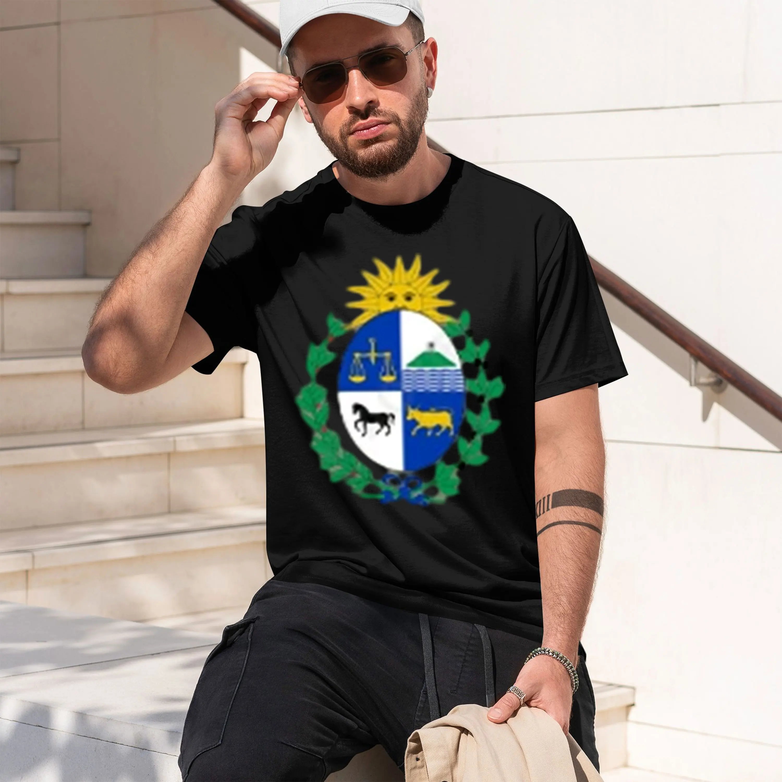 Street Fashion China Models - Coat of Arms of Uruguay Man