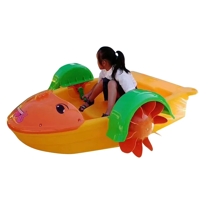 Barco de manivela de agua para niños, barco con parachoques, barco eléctrico, piscina inflable, puesto cuadrado al aire libre, diversión, mano para padres e hijos ro