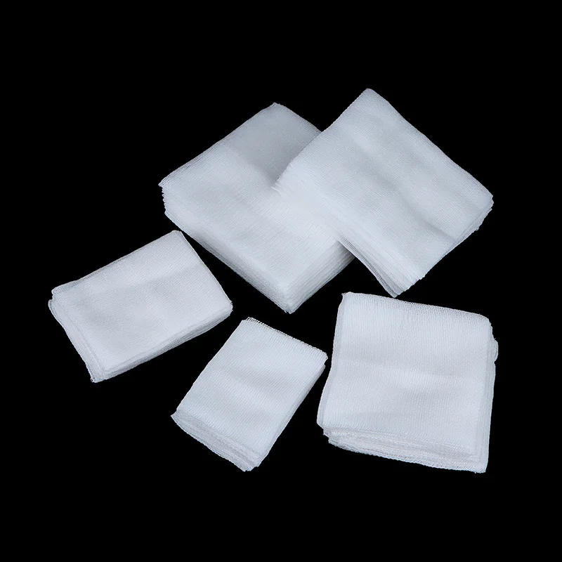 

NEW 10Pcs 8 Layer Medical Absorbent Gauze Pad Wound Dressing Sterile Gauze Block First Aid Kit Pad Wound Care Supplies