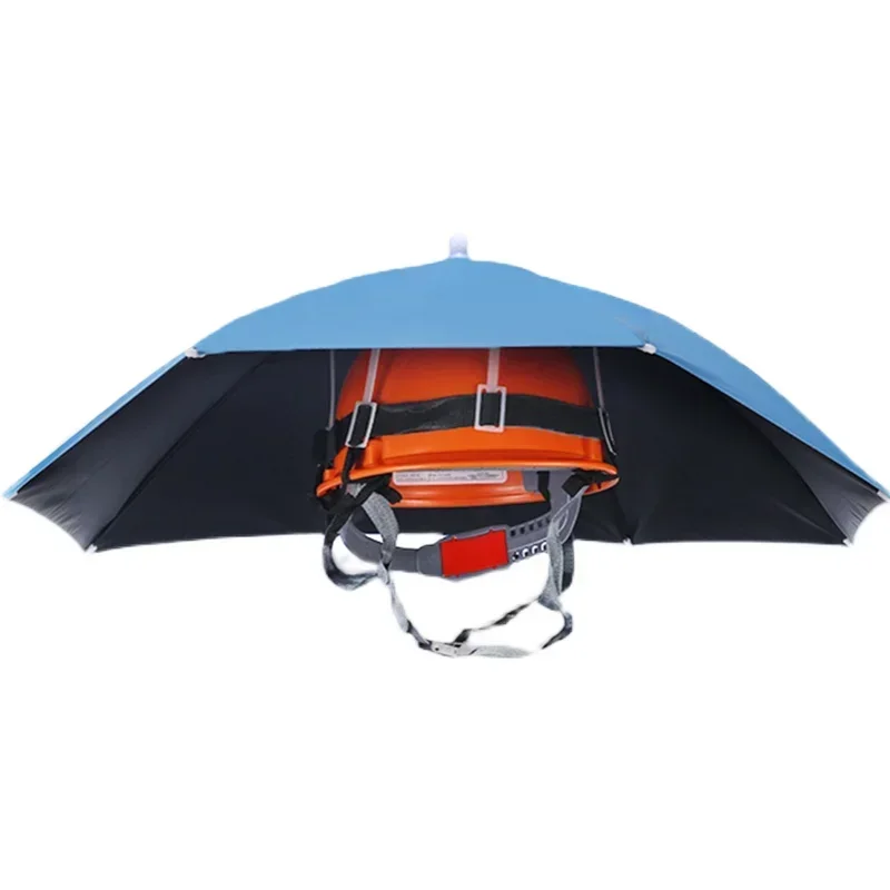 

Construction site helmet visor brim sunscreen umbrella worn on the helmet construction