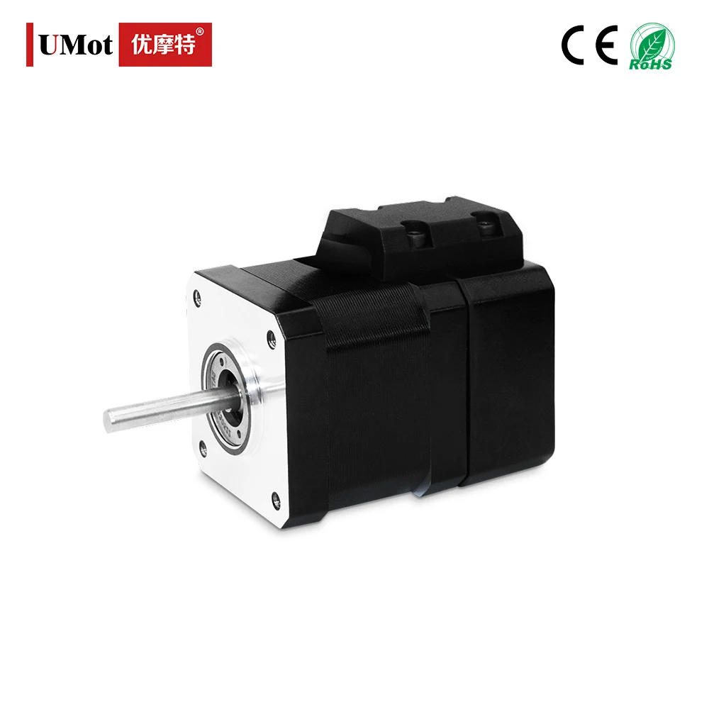 42mm Micro Hybrid Nema 17 Closed Loop Stepper Motor With Encoder 300mN.m Height 40mm Current 2.5A