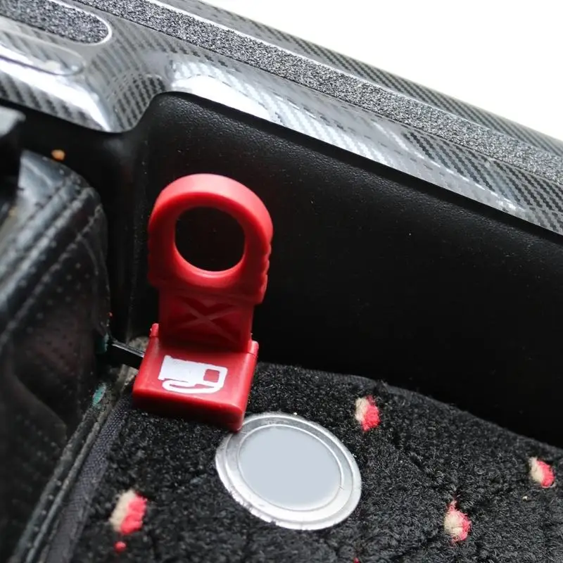 M76E Ersatz-Tankklappengriffverkleidung für 5-türige Fahrzeuge, roter Nylon-Außenakzent für die tägliche Detailpflege der – Detail 10