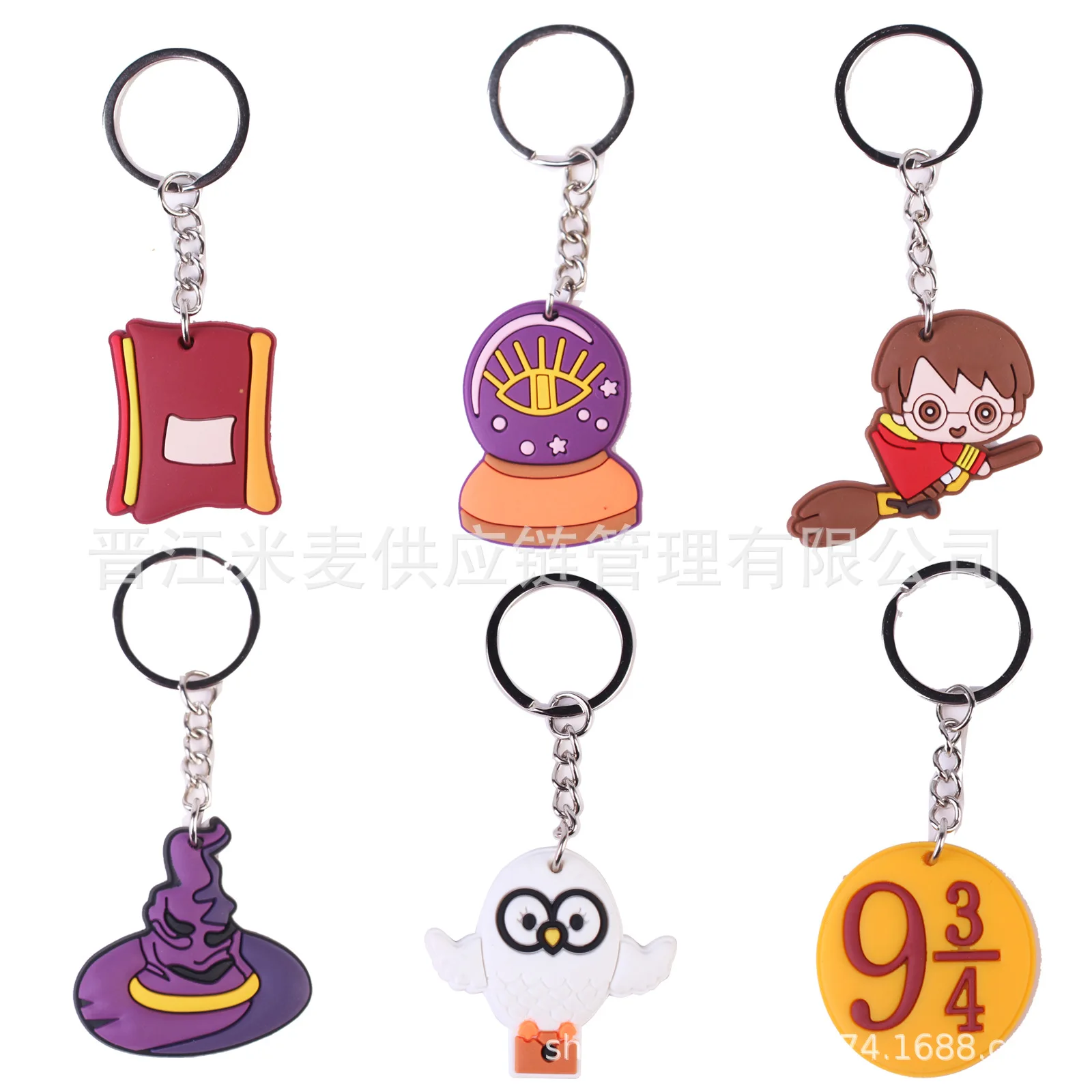 Harry Potter Anime Key Chain Cartoon Character,PVC Keychain,Backpack Pendant,Children's Accessories,Children's Birthday Gifts