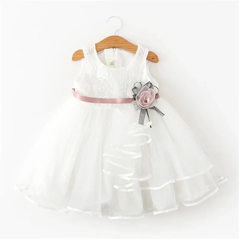 Vestido Floral Casual para Meninas, Fantasia Infantil, Saia Poloshirt, Mistura de Algodão e Poliéster, Vestido de Outono para...