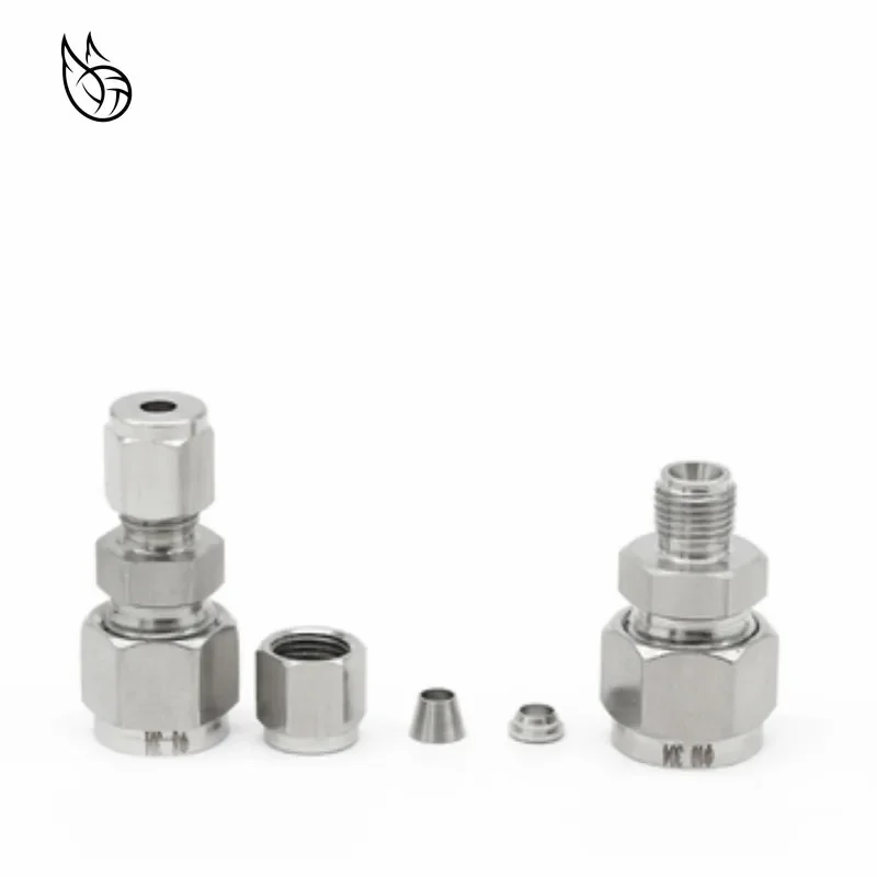 Variable durchmesser 3 ~ 12mm Rohr OD Doppel Ferrule Rohr Gerade Compression Fitting Koppler SS Rohr Anschluss Edelstahl 304