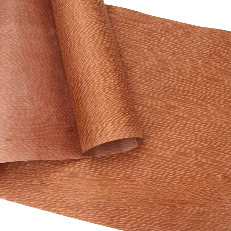 

250X58cm Tech Tangerine Lace Wood Veneer for Feature Wall Panels DIY Furniture Craft Table Cover Interior Decor Veneer Sheets