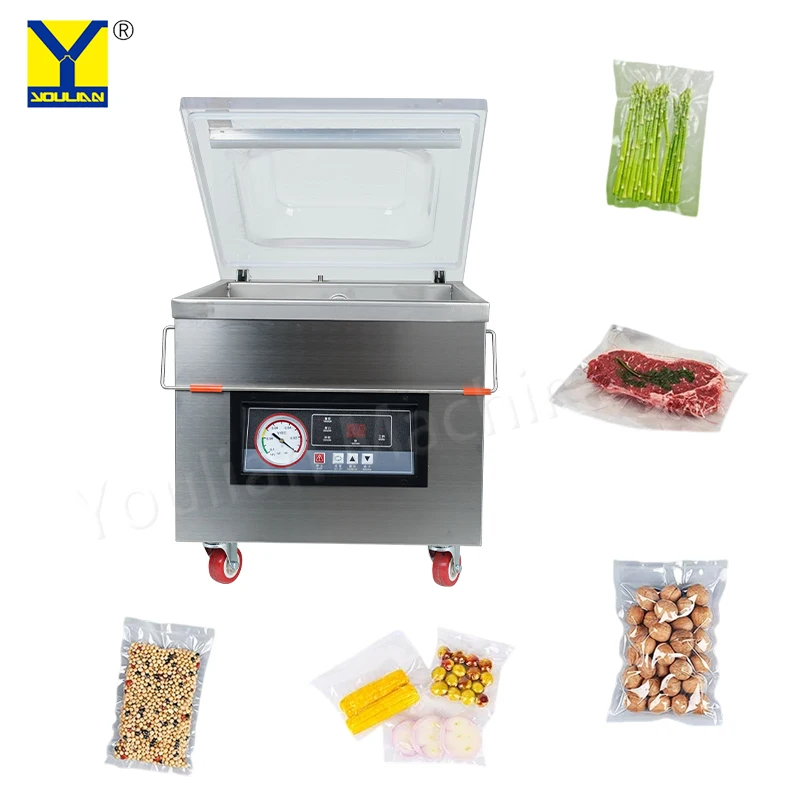 

New DZQ-320 Automatic Vacuum Food Vacuum Packaging Machine Vacuum Meat Nut Cooked Food Small Household Sealing Machine