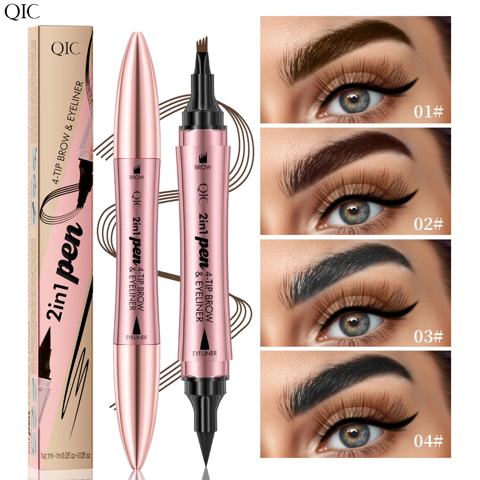 Eyebrow pencil Waterproof Permanent Long Lasting High quality professional makeup for women Cheap Cosmetics Enhancer