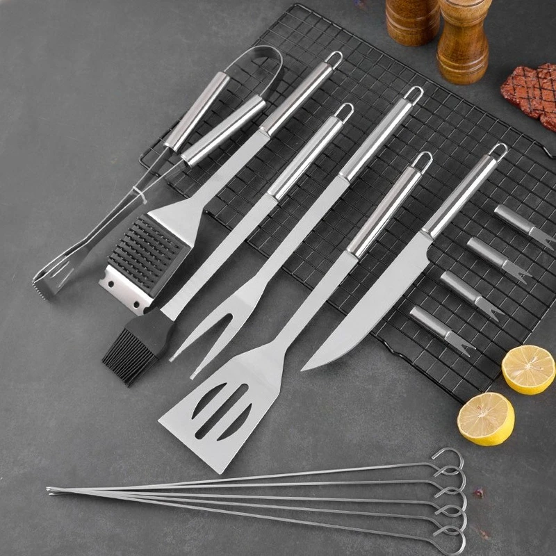 

BBQ Tools Set of 304 Stainless Steel Multifunctional Outdoor Combination Camping Car Mini High Quality Steel Kitchen Home