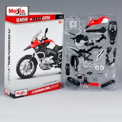 1:12 BMW R 1200 GS 조립 버전, 합금 오토바이 모델, 다이캐스트 금속 장난감, 오토바이 모델 컬렉션, 어린이 선물