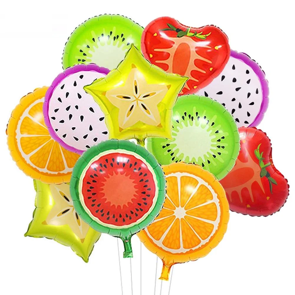 Donut Globos Foil Balloon Fruit Sweet Ice Cream Helium Balloons for Baby Shower Girl Birthday Party Wed Decoration Kids Toy Gift