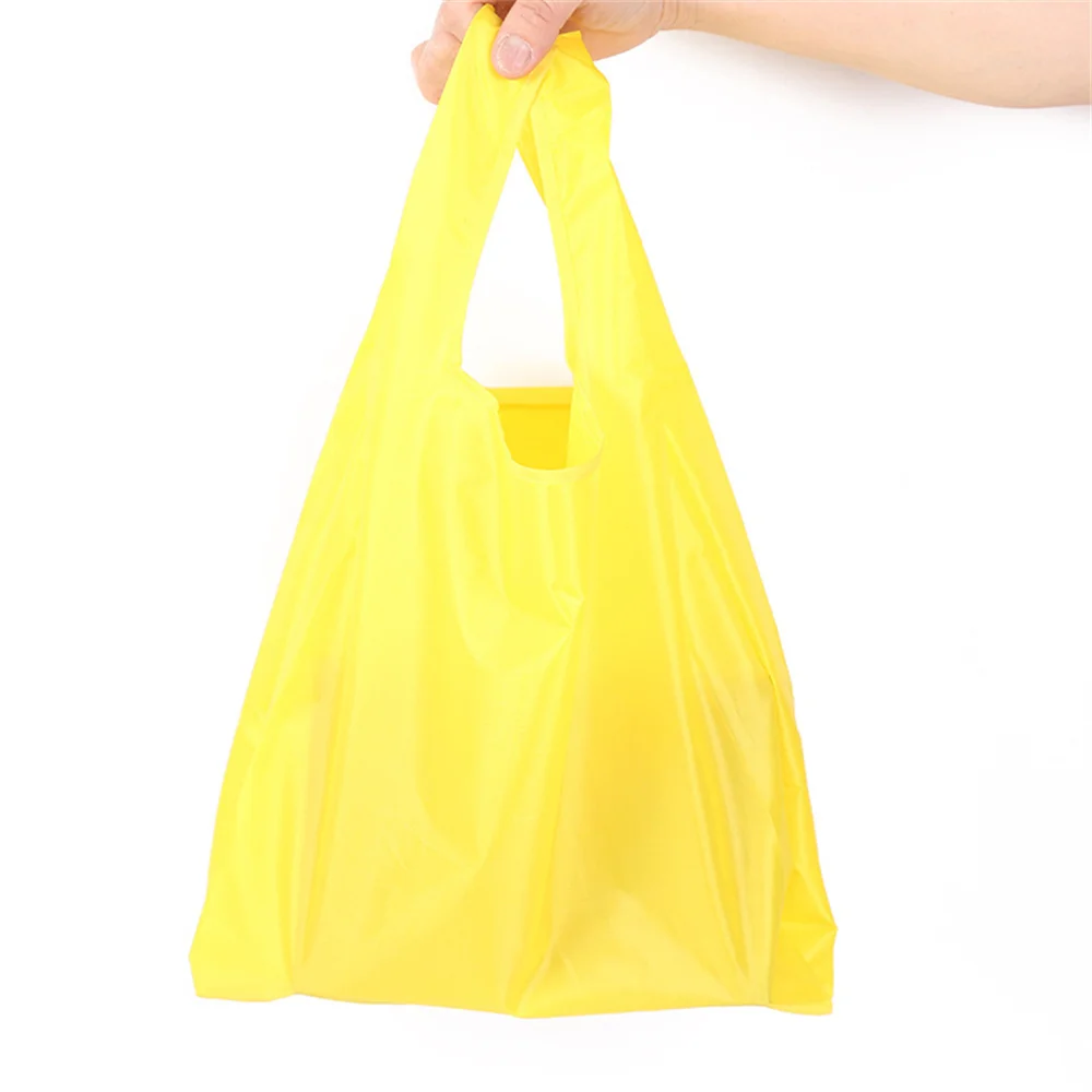 1~4PCS Shopping Bag Polyester Eco-friendly Hand Shoulder Reusable Shop Bags Bag Foldable Grocery Bags