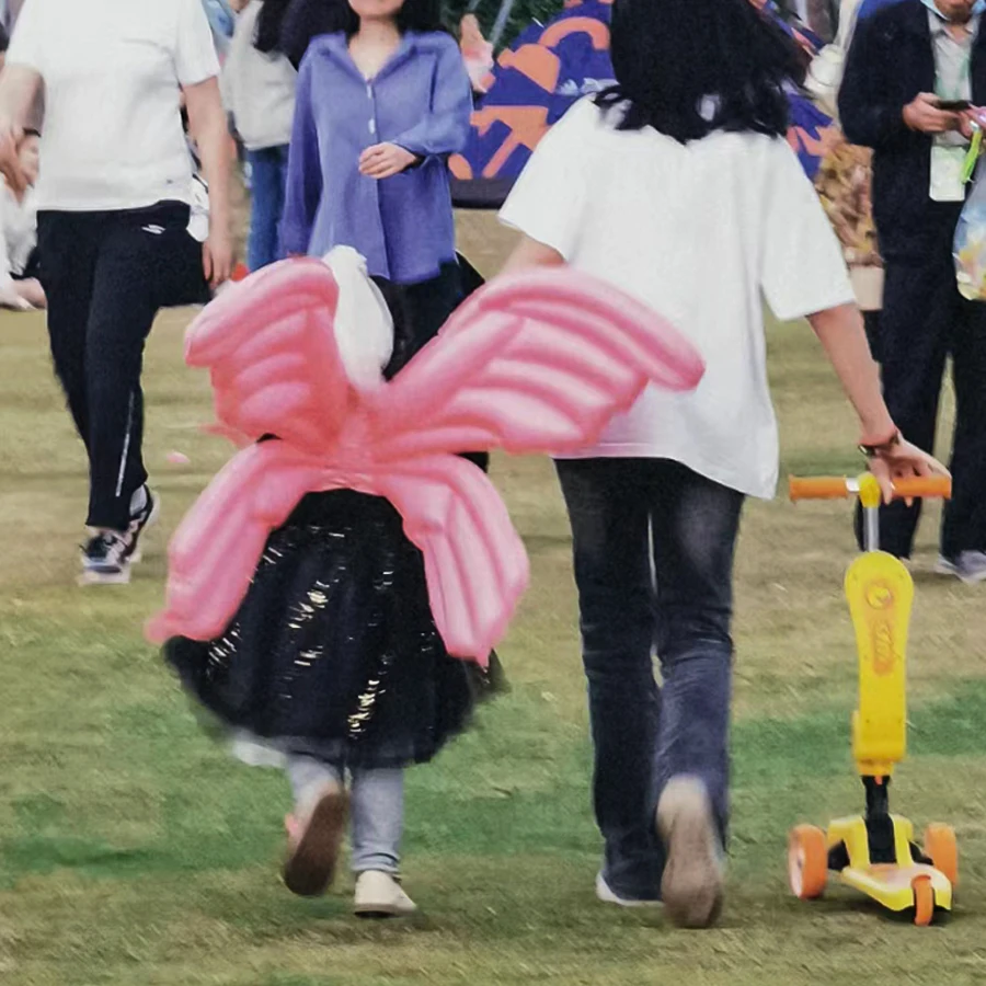 5ชิ้น122เซนติเมตรพองของเล่นขนาดใหญ่ผีเสื้อลูกโป่งฟอยล์เจ้าหญิงปีกเครื่องแต่งกายของขวัญตกแต่งของขวัญวันเกิดสำหรับเด็กผู้หญิง