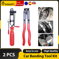 Podofo 2pcs Joint Boot Clamp Pliers Set Hose Band Cut-off Pliers Car Banding Tool Kit